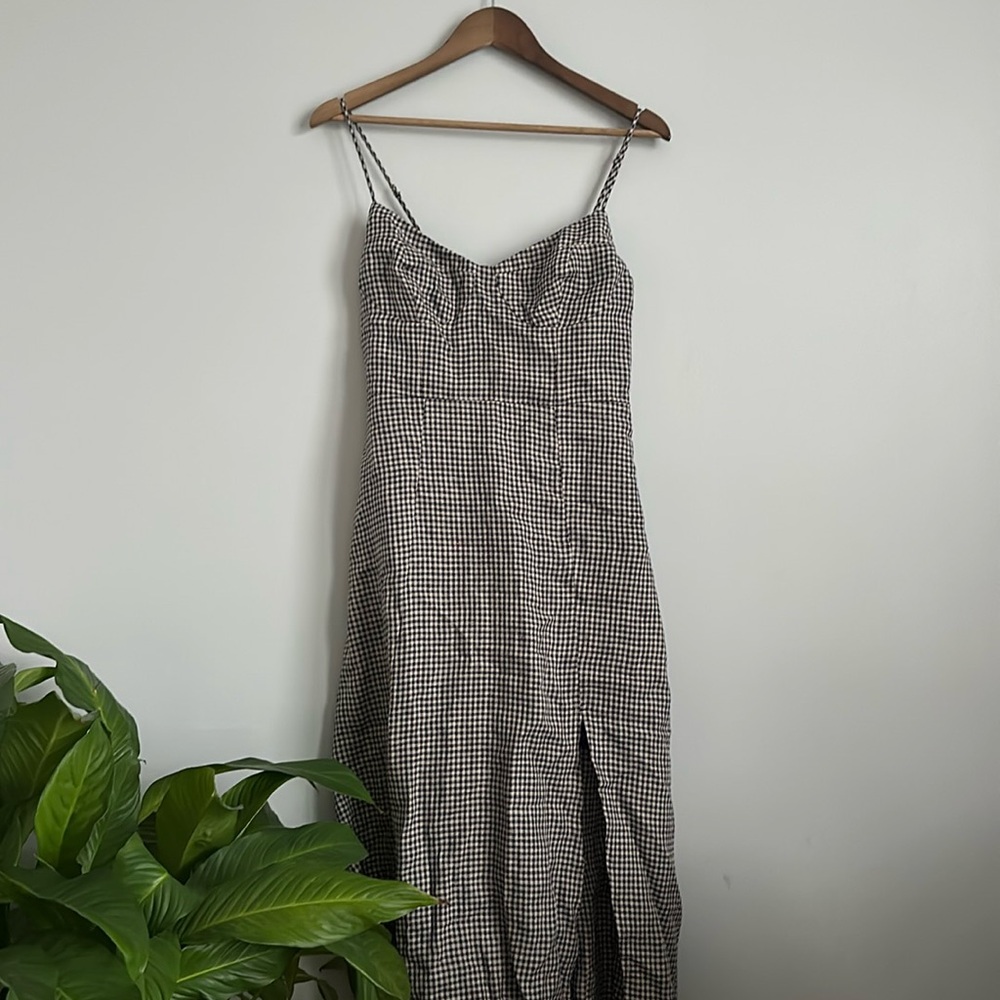Gingham midi dress from Astr